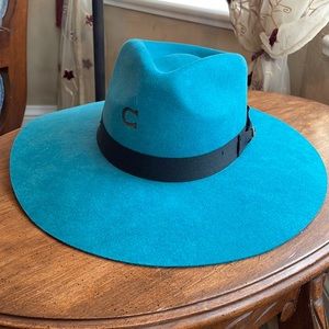 Charlie 1 Horse Hat company Teal hat